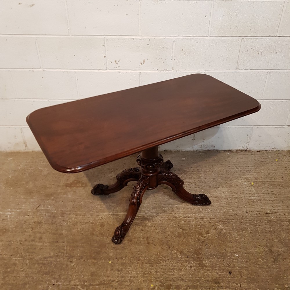 ANTIQUE VICTORIAN MAHOGANY SIDE SOFA TABLE C1870 View IV