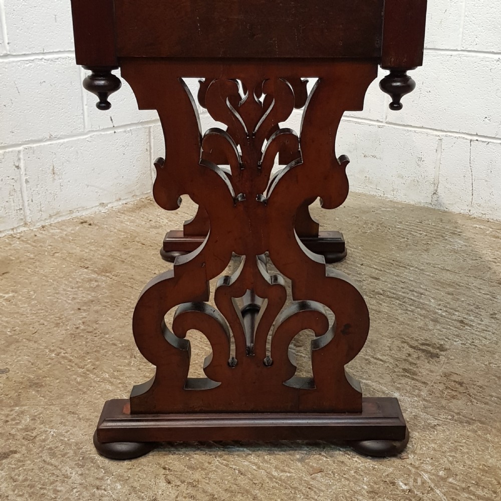 ANTIQUE VICTORIAN MAHOGANY SIDE TABLE C1880 View VII