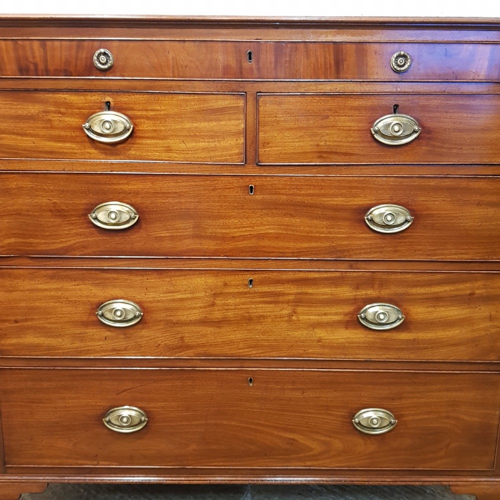 ANTIQUE GEORGIAN REGENCY MAHOGANY CHEST OF DRAWERS C1820 View V