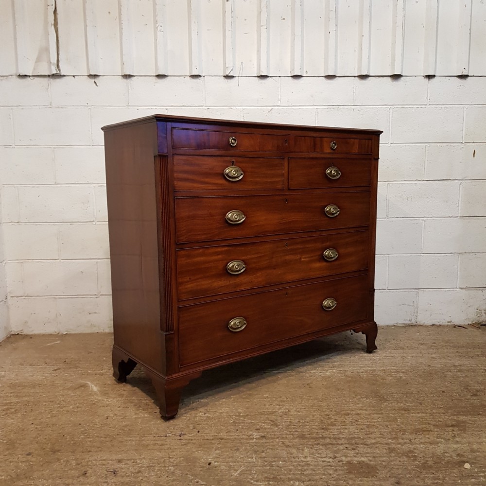 ANTIQUE GEORGIAN REGENCY MAHOGANY CHEST OF DRAWERS C1820 View VIII