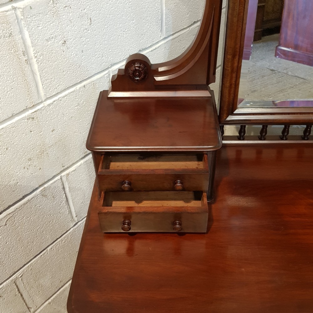 ANTIQUE VICTORIAN MAHOGANY DRESSING CHEST C1880 View V