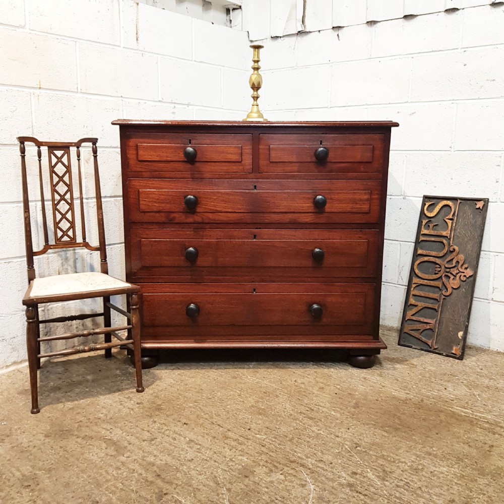 ANYIQUE VICTORIAN MAHOGANY SCOTTISH CHEST OF DRAWERS C1870