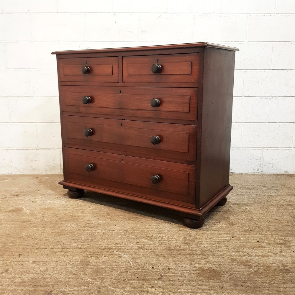 ANYIQUE VICTORIAN MAHOGANY SCOTTISH CHEST OF DRAWERS C1870 View II