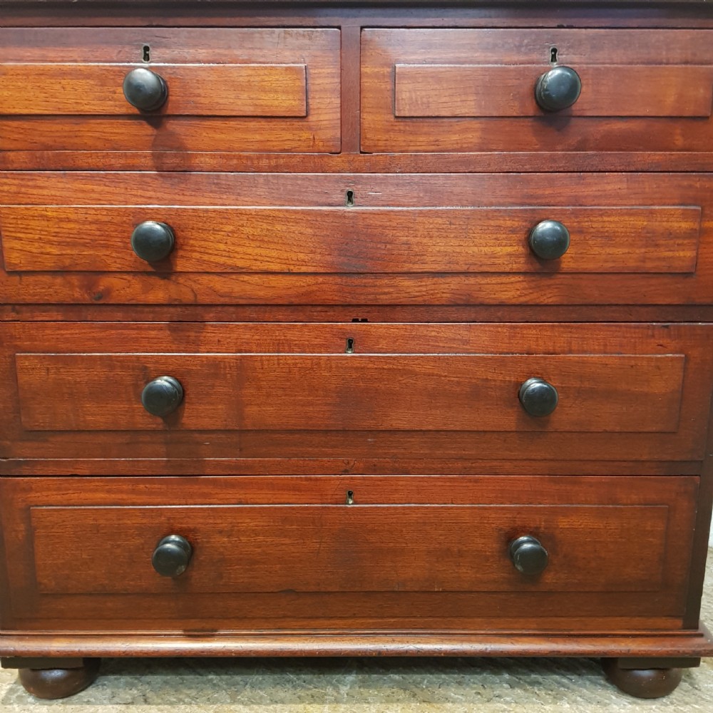 ANYIQUE VICTORIAN MAHOGANY SCOTTISH CHEST OF DRAWERS C1870 View V