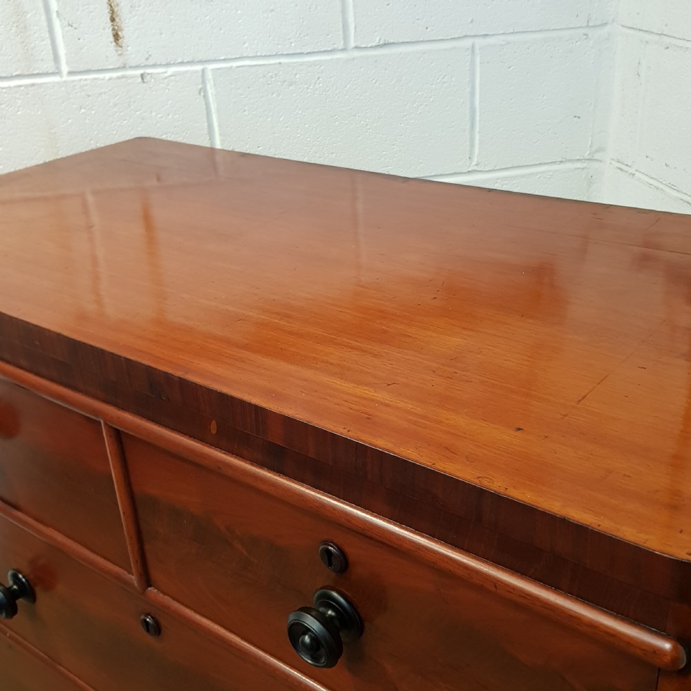 ANTIQUE VICTORIAN MAHOGANY CHEST OF DRAWERS C1880 View VI