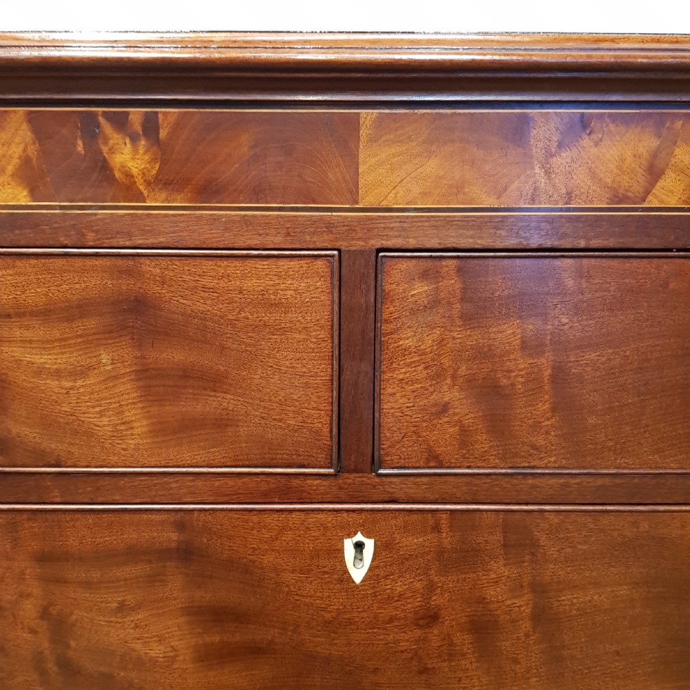 ANTIQUE REGENCY MAHOGANY CHEST OF DRAWERS C1820 View II