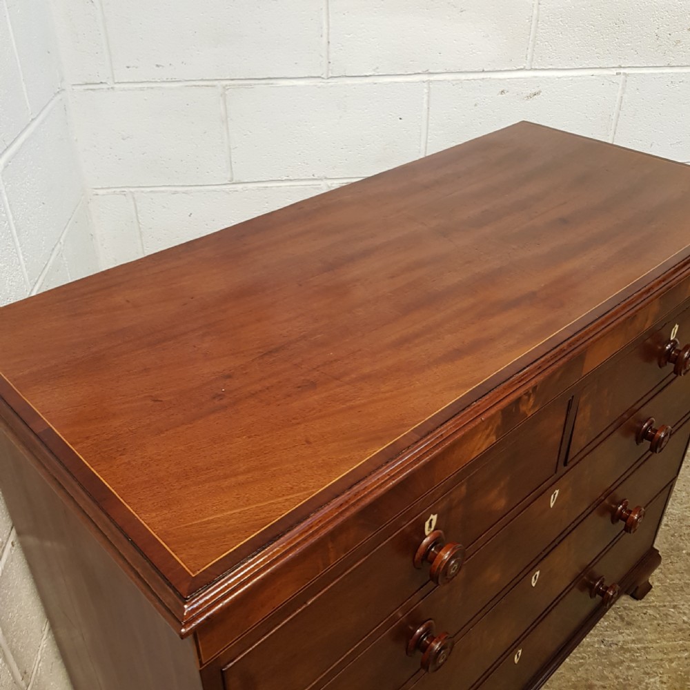 ANTIQUE REGENCY MAHOGANY CHEST OF DRAWERS C1820 View VIII
