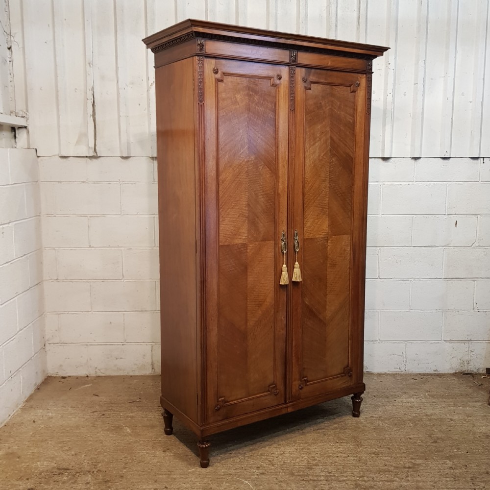 ANTIQUE LATE 19TH CENT. FRENCH WALNUT ARMOIRE C1890 View V