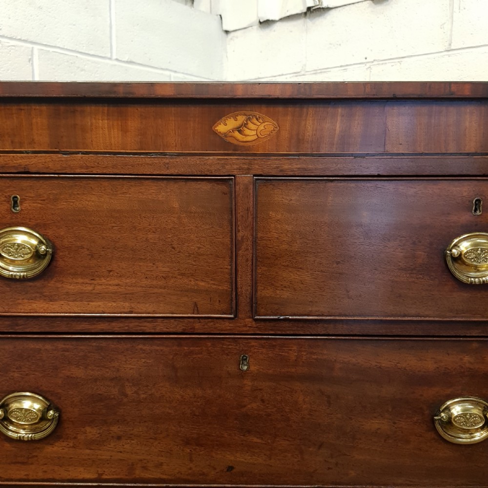 ANTIQUE LARGE 18TH CENTURY PERIOD MAHOGANY CHEST OF DRAWERS C1780 View III