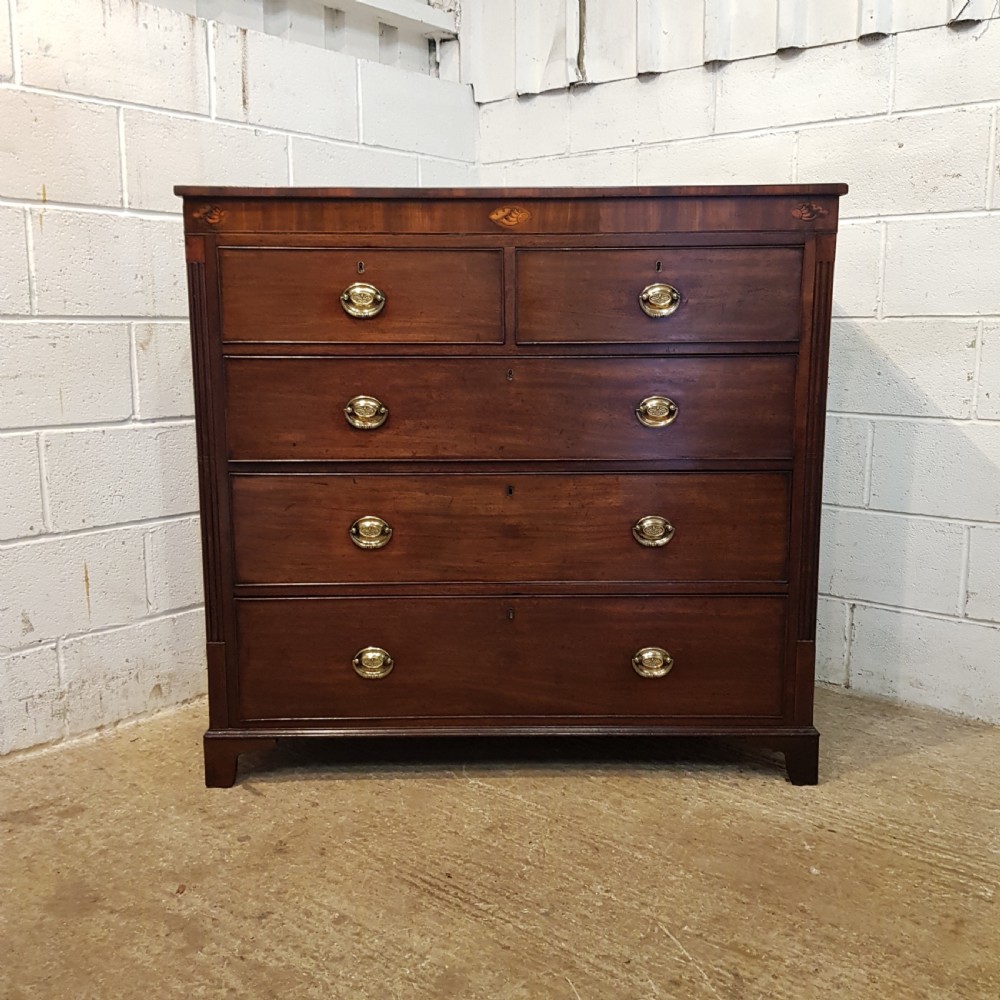 ANTIQUE LARGE 18TH CENTURY PERIOD MAHOGANY CHEST OF DRAWERS C1780 View VI