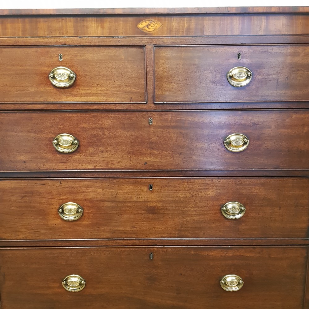 ANTIQUE LARGE 18TH CENTURY PERIOD MAHOGANY CHEST OF DRAWERS C1780 View VII