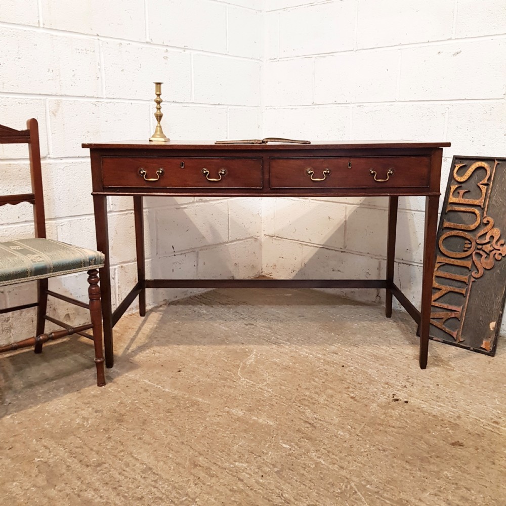 ANTIQUE LATE 18TH CENTURY MAHOGANY WRITING TABLE C1780