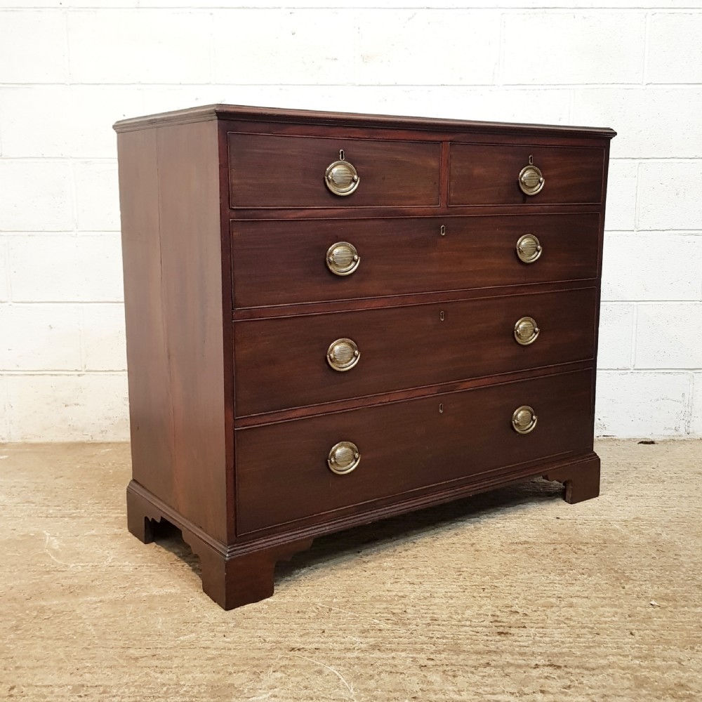 ANTIQUE GEORGIAN REGENCY MAHOGANY CHEST OF DRAWERS C1800 View II