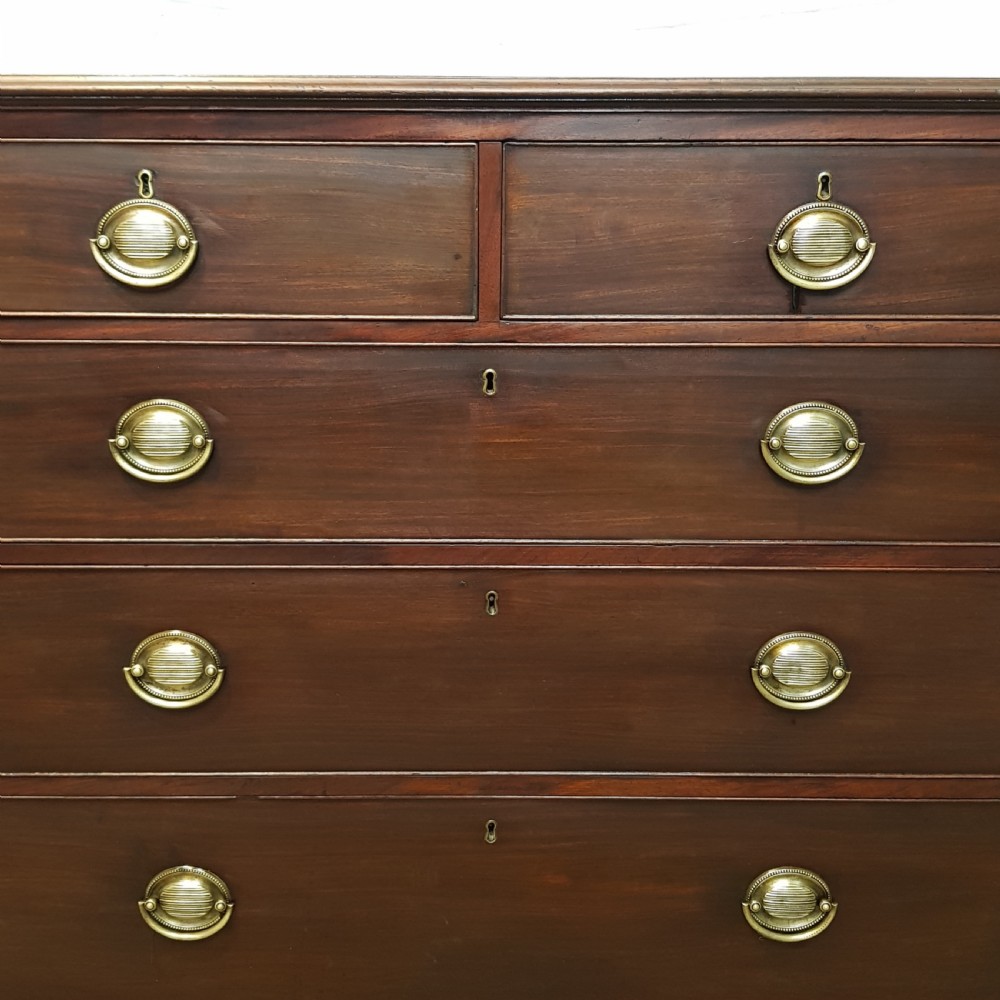 ANTIQUE GEORGIAN REGENCY MAHOGANY CHEST OF DRAWERS C1800 View IV