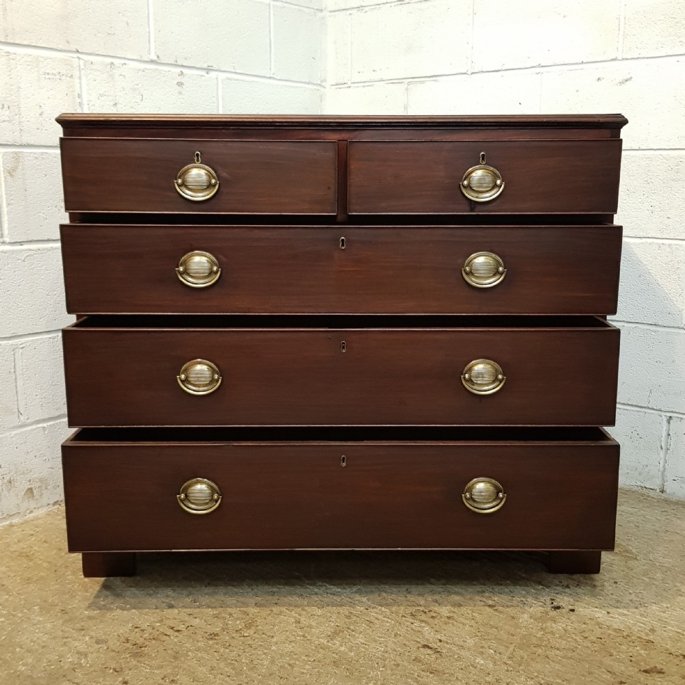 ANTIQUE GEORGIAN REGENCY MAHOGANY CHEST OF DRAWERS C1800 View VI