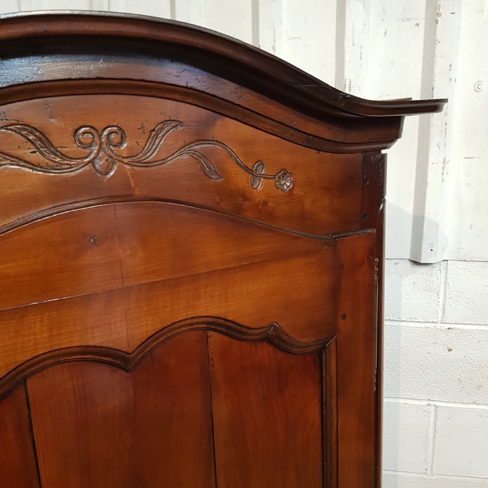 ANTIQUE FRENCH FRUITWOOD SINGLE ARMOIRE C1890 View VII
