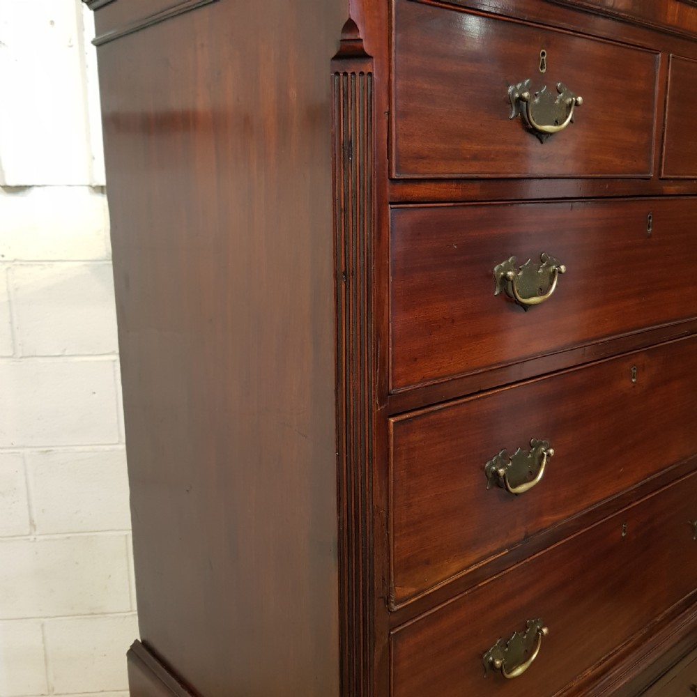 ANTIQUE 18TH CENTURY MAHOGANY CHEST ON CHEST C1780 View VI