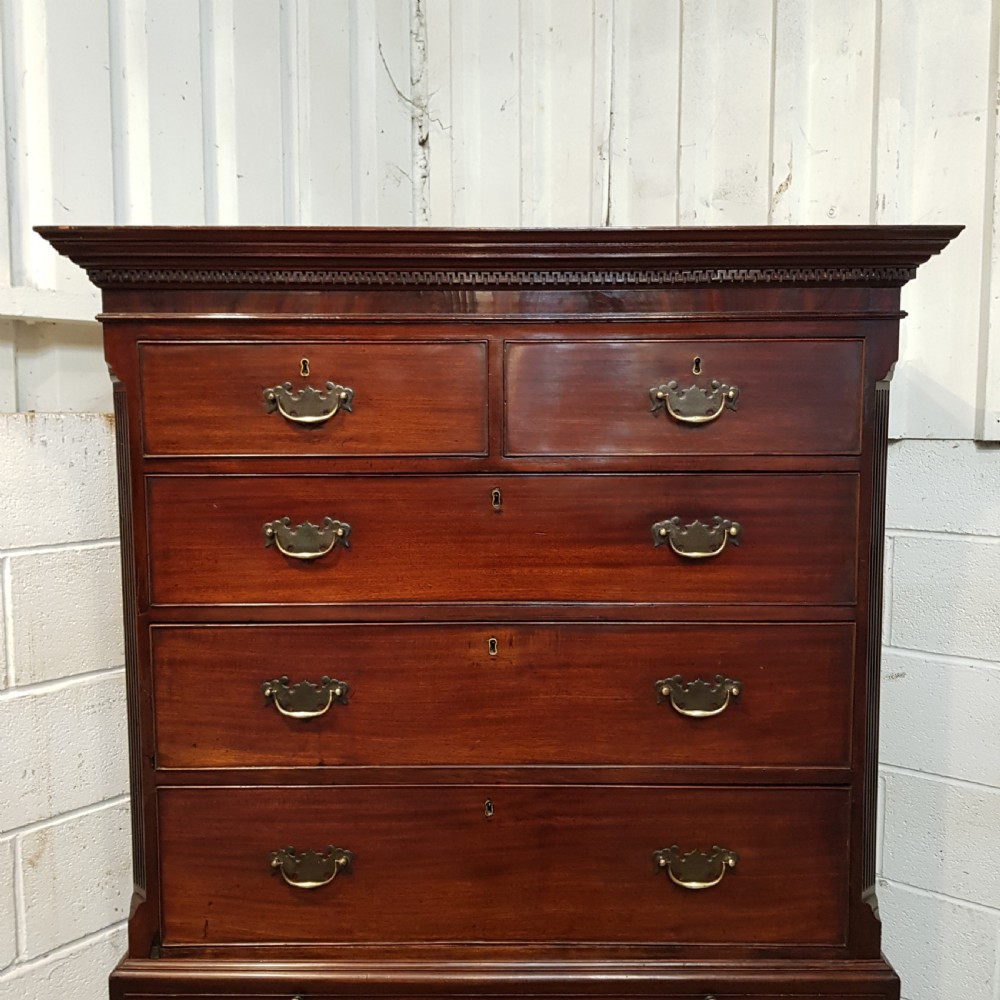 ANTIQUE 18TH CENTURY MAHOGANY CHEST ON CHEST C1780 View VII