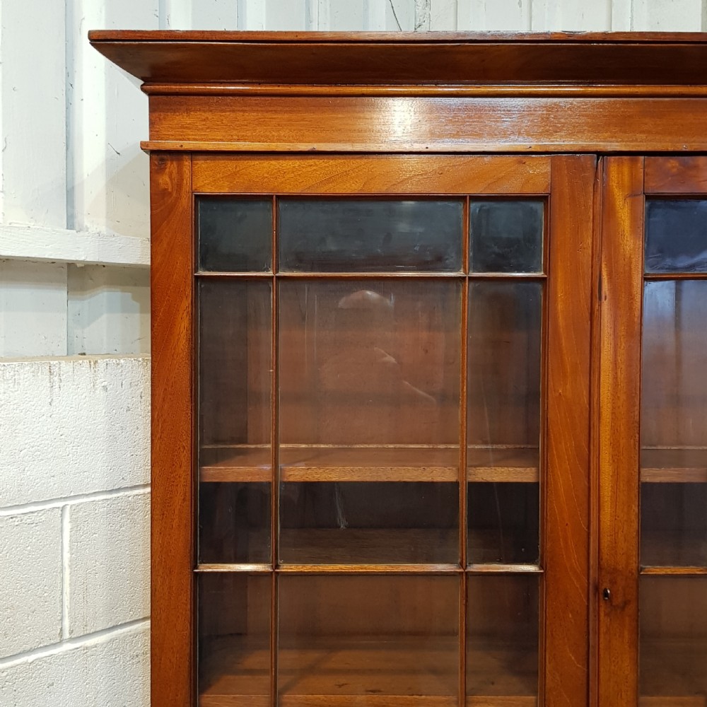 ANTIQUE WILLIAM 1V MAHOGANY HLAZED BOOKCASE C1830 View V