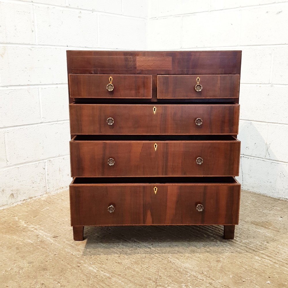 ANTIQUE REGENCY MAHOGANY DWARF CHEST OF DRAWERS C1820 View IV