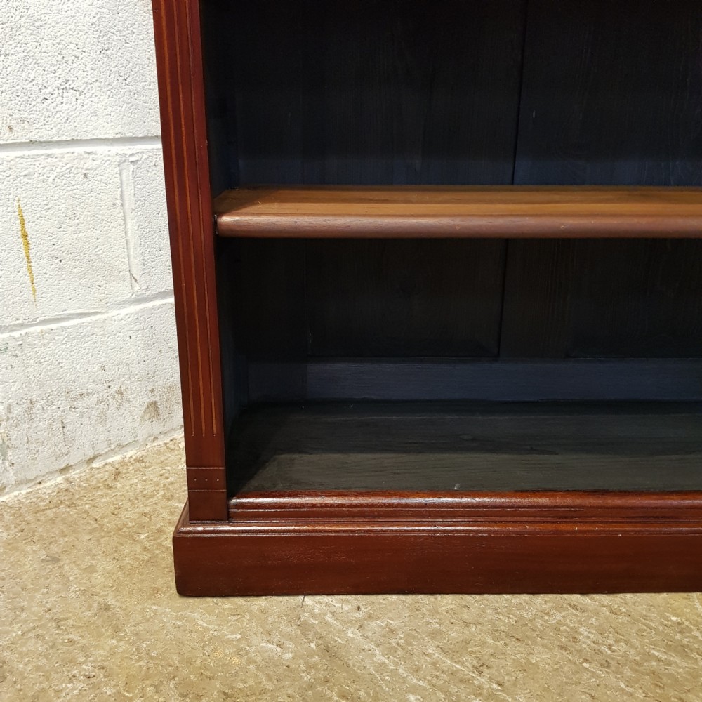 ANTIQUE VICTORIAN  MAHOGANY OPEN BOOKCASE C1880 View V