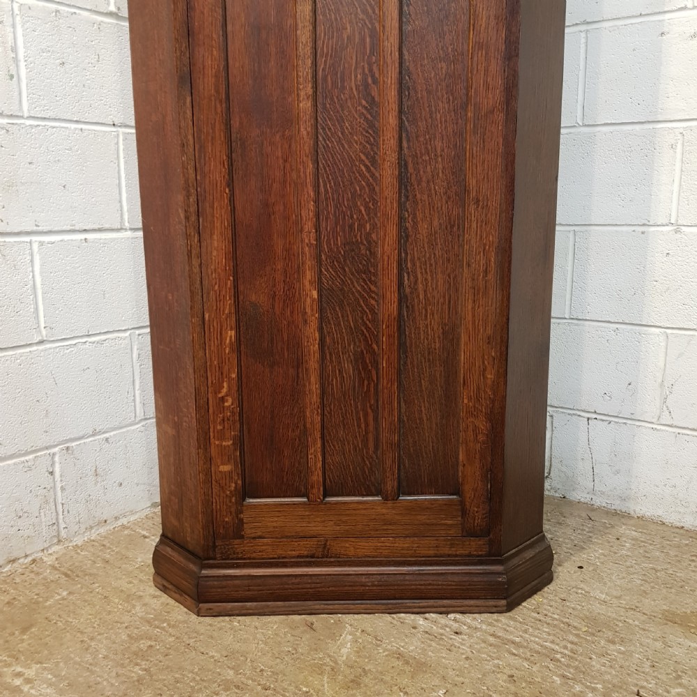 ANTIQUE OAK LINEN FOLD HALL ROBE C1920 View VI