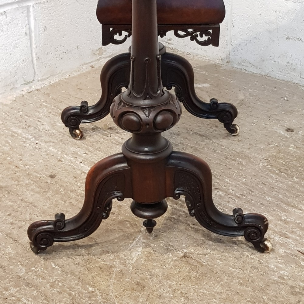 ANTIQUE VICTORIAN BURR WALNUT WORK TABLE WITH WRITING SLOPE C1880 View IV
