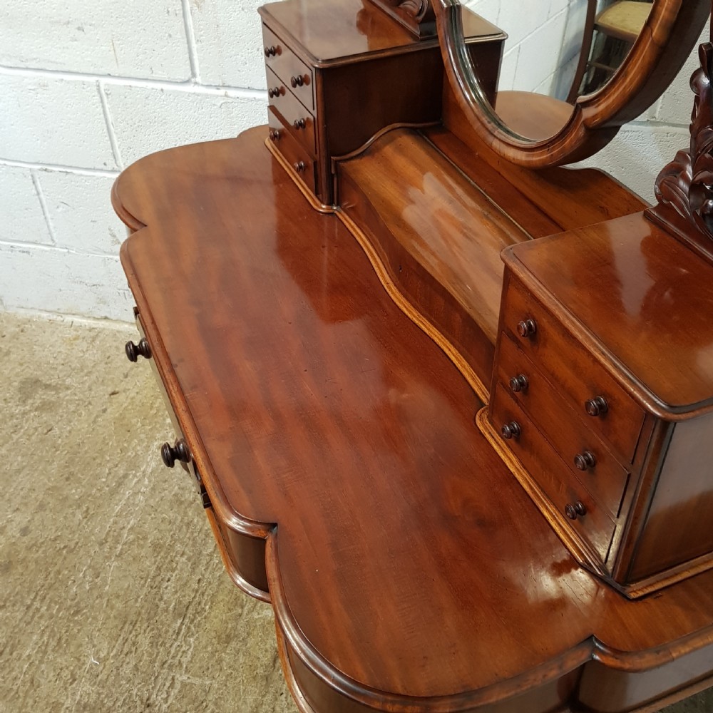 ANTIQUE VICTORIAN MAHOGANY DUCHESS DRESSING TABLE C870 View VI