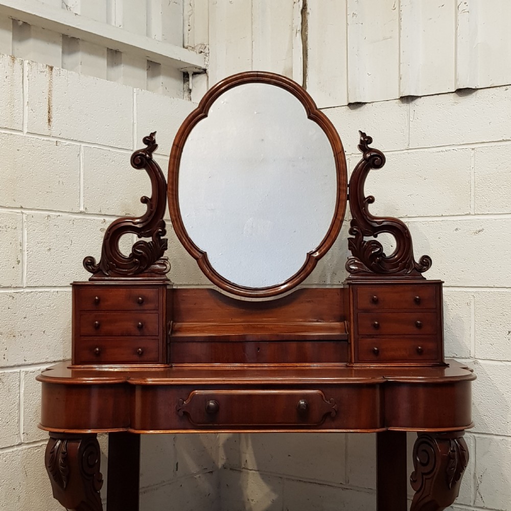 ANTIQUE VICTORIAN MAHOGANY DUCHESS DRESSING TABLE C870 View VII