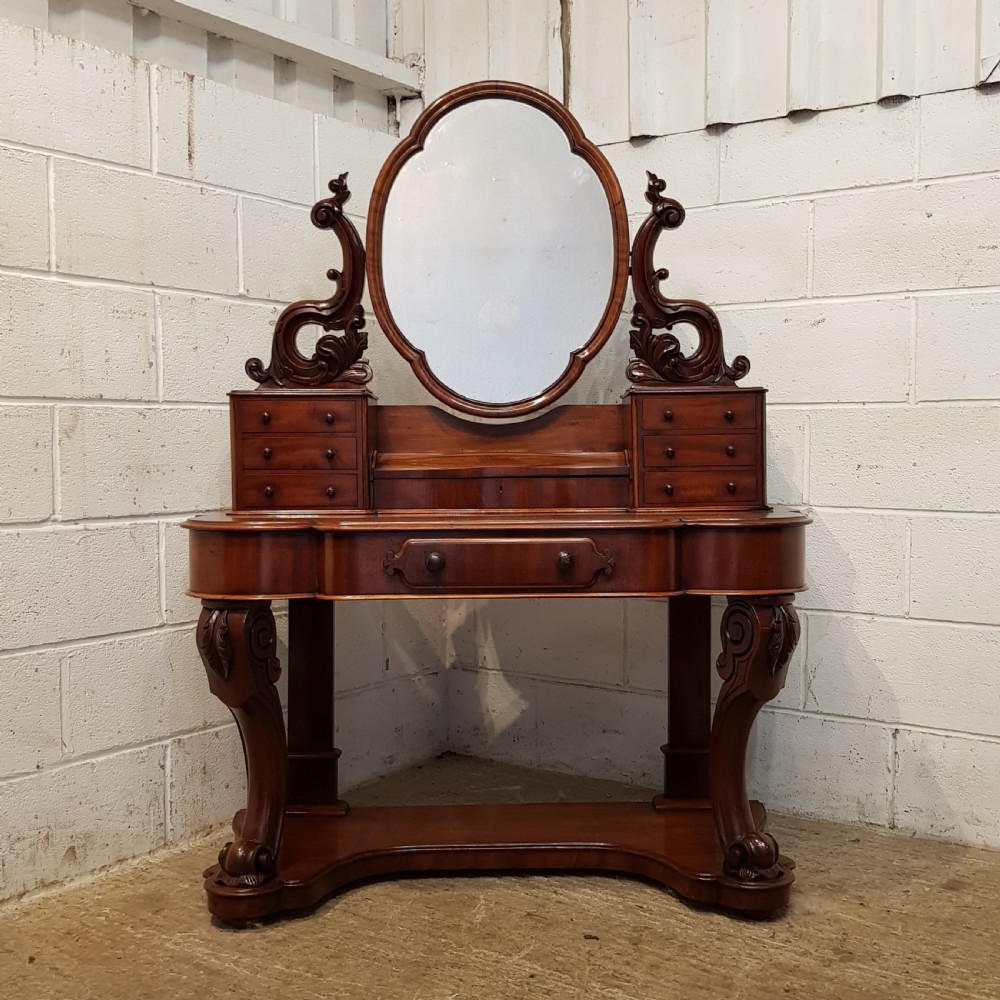 ANTIQUE VICTORIAN MAHOGANY DUCHESS DRESSING TABLE C870 View VIII