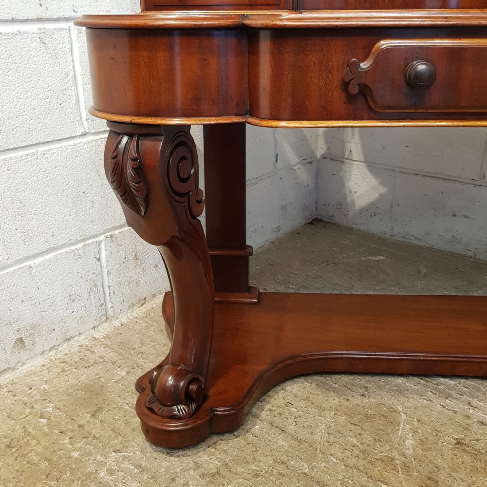 ANTIQUE VICTORIAN MAHOGANY DUCHESS DRESSING TABLE C870 View X