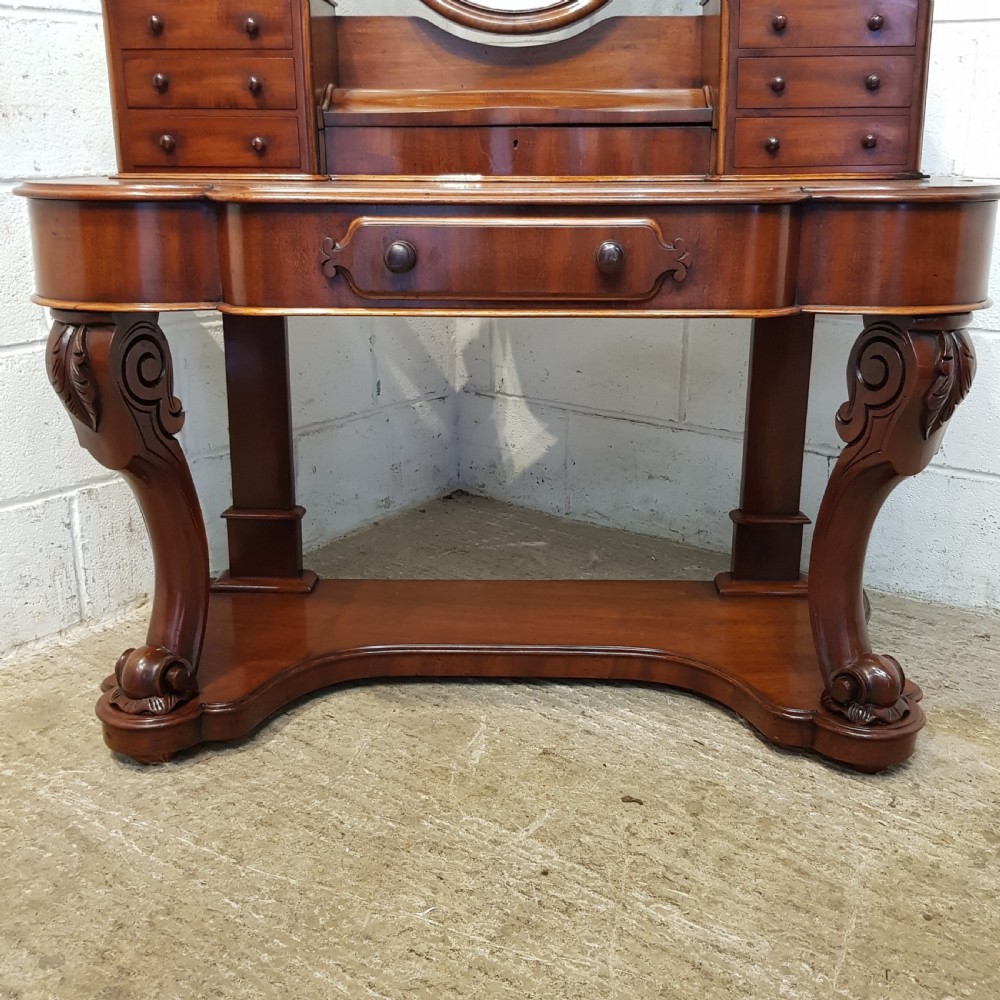 ANTIQUE VICTORIAN MAHOGANY DUCHESS DRESSING TABLE C870 View XI