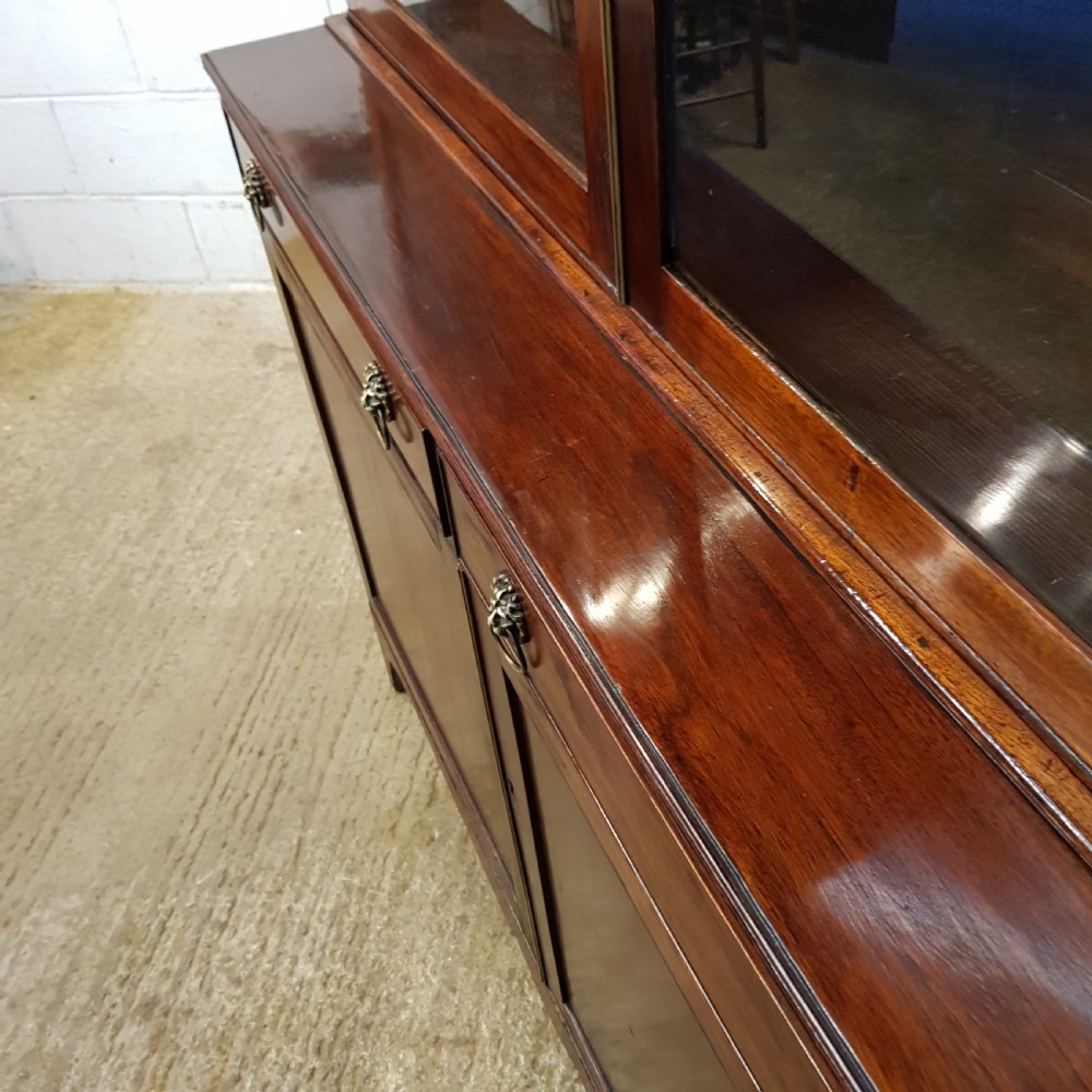 ANTIQUE REGENCY MAHOGANY LIBRARY BOOKCASE C1820 View II