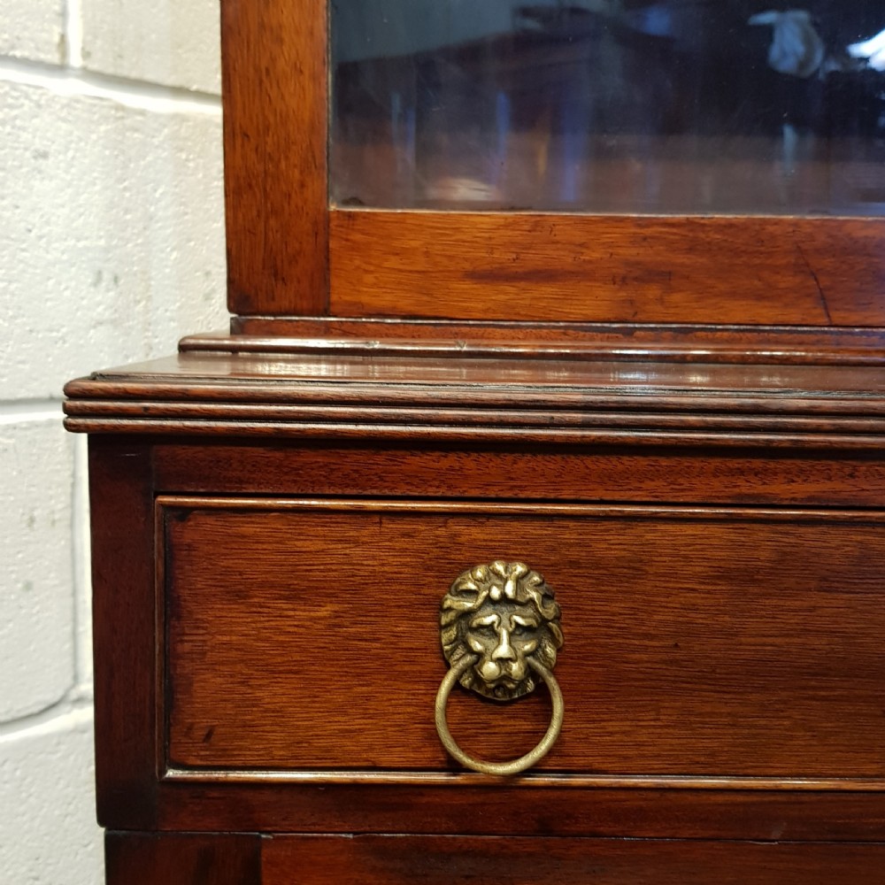ANTIQUE REGENCY MAHOGANY LIBRARY BOOKCASE C1820 View IX