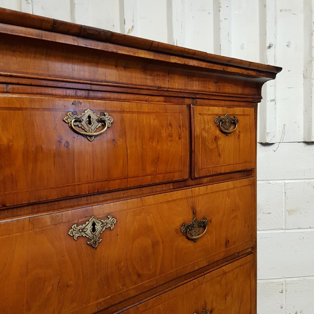 ANTIQUE 18TH CENTURY WALNUT CHEST ON CHEST OF DRAWERS C1780 View VII