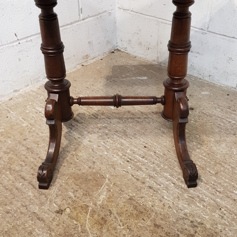 ANTIQUE 19TH CENTURY FRENCH PARQUETRY & INLAID FOLD OVER GAMES SIDE TABLE C1880 View X