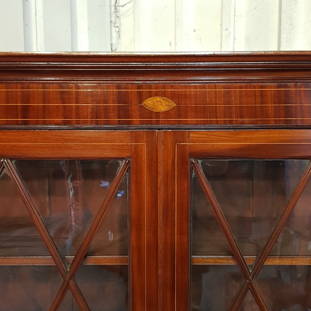 ANTIQUE 18TH CENTURY PERIOD MAHOGANY BUREAU BOOKCASE C1780 View IV
