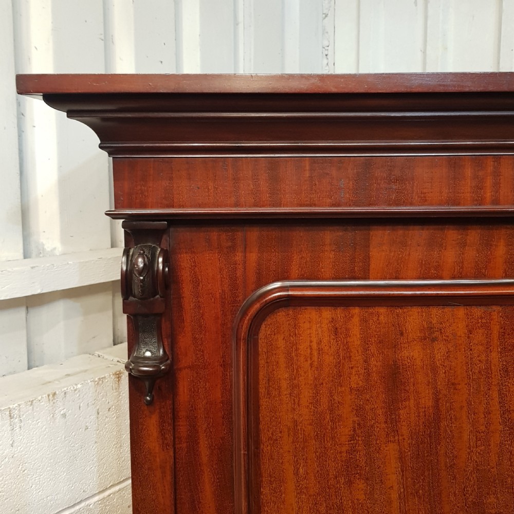 ANTIQUE.VICTORIAN MAHOGANY DOUBLE WARDROBE C1870 View IV