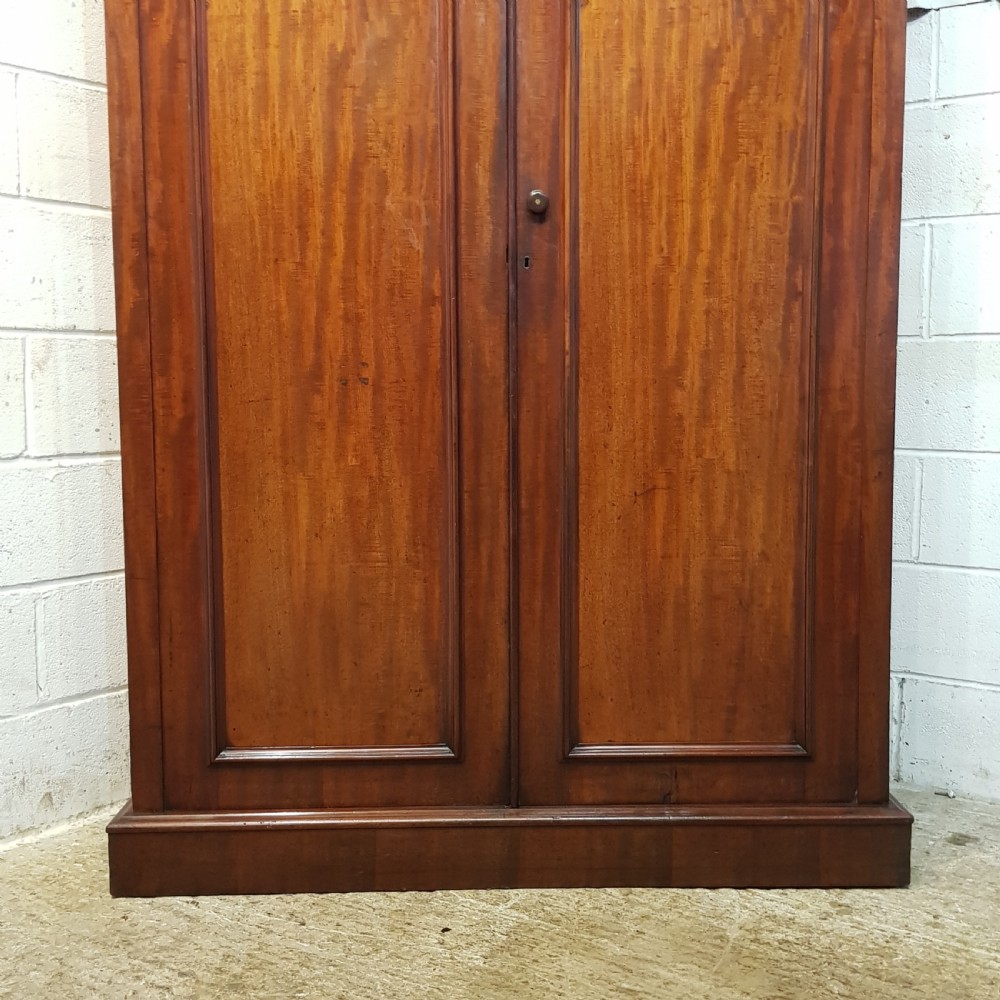 ANTIQUE.VICTORIAN MAHOGANY DOUBLE WARDROBE C1870 View V