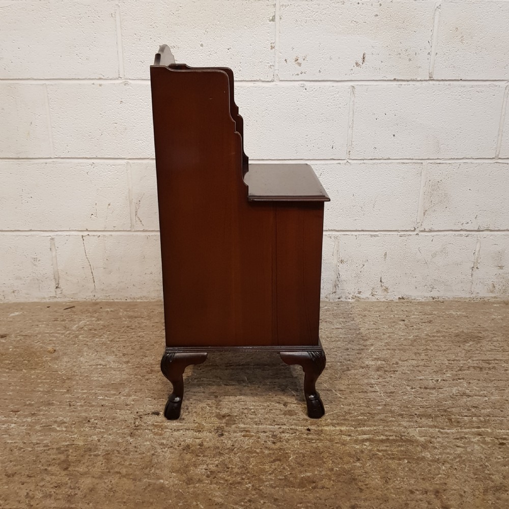 ANTIQUE PAIR WALNUT BEDSIDE CABINETS C1920 View IV