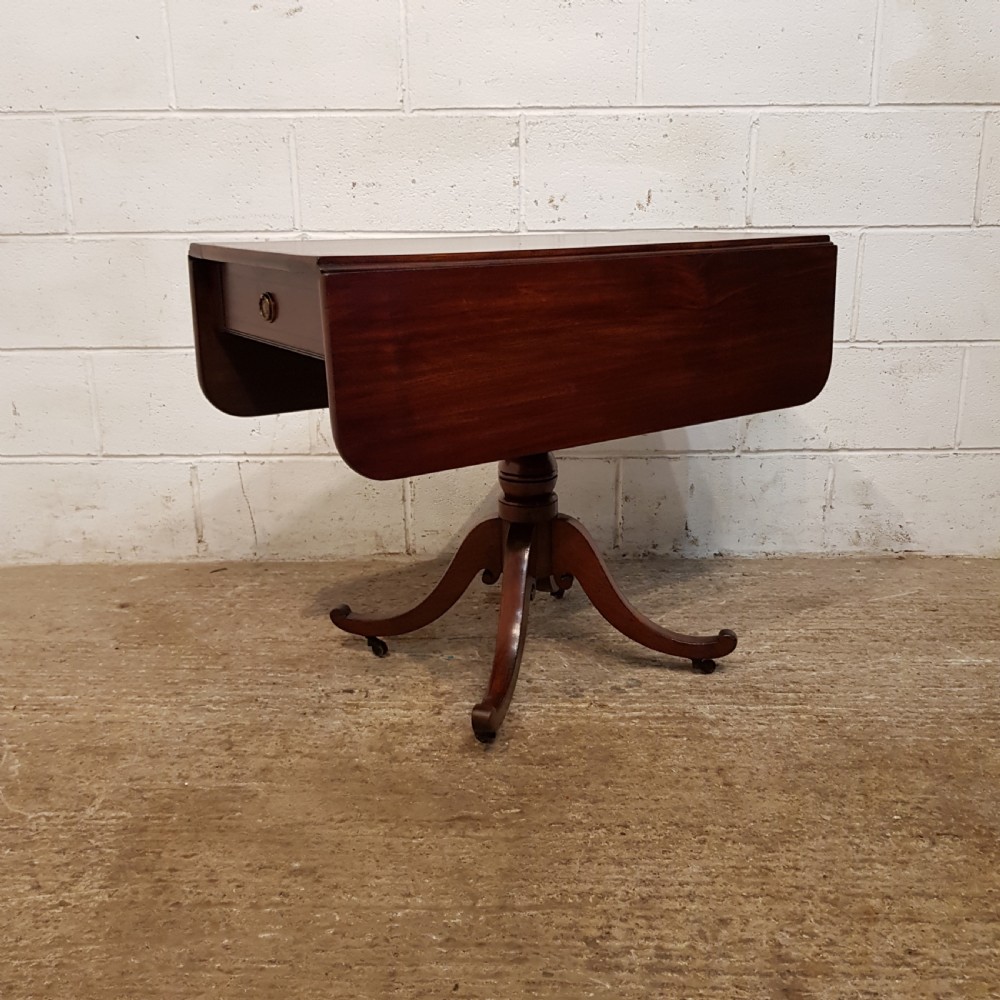 ANTIQUE REGENCY MAHOGANY PEMBROKE TABLE C1820 View X