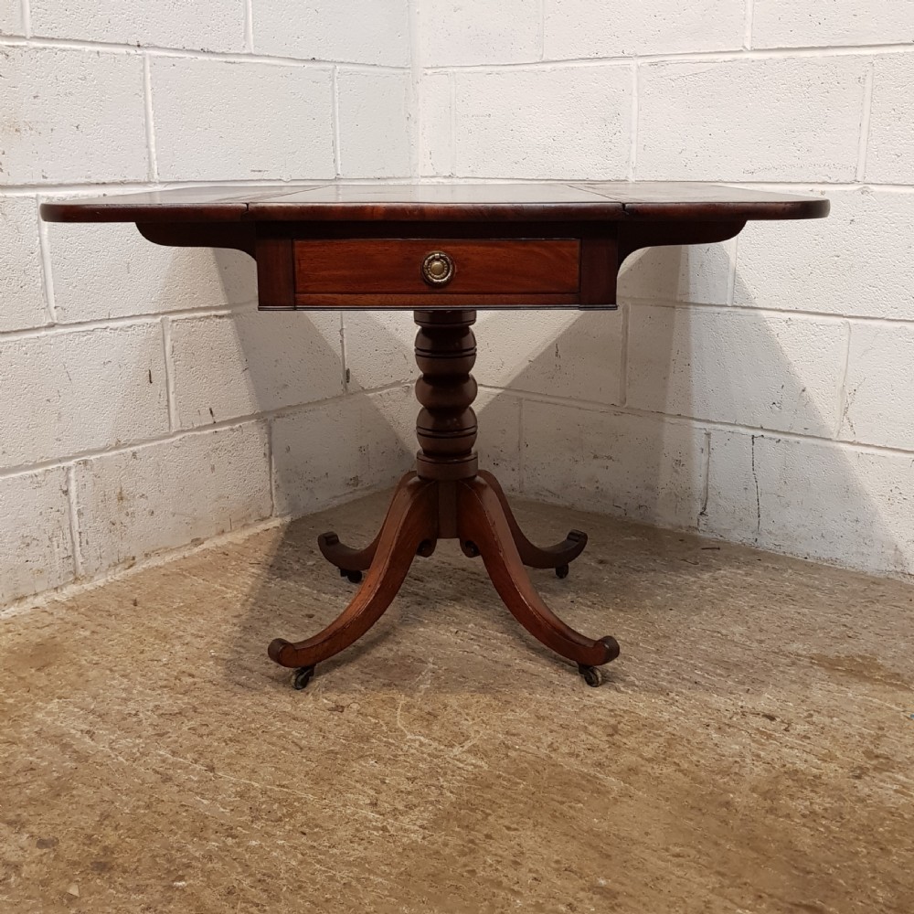 ANTIQUE REGENCY MAHOGANY PEMBROKE TABLE C1820 View XI