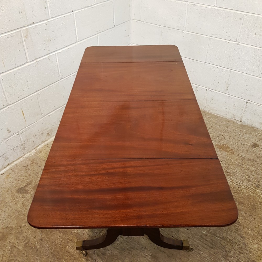 ANTIQUE REGENCY MAHOGANY DROP LEAF SOFA TABLE C1820 View V