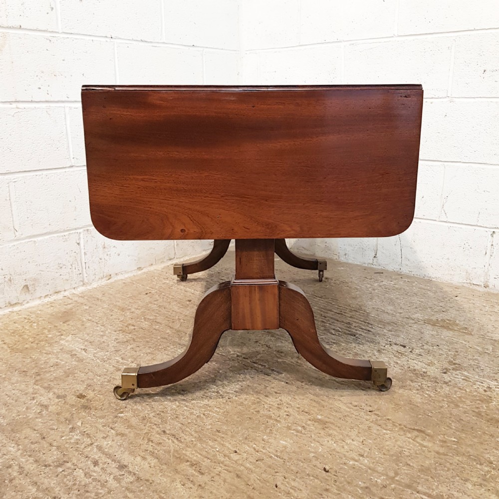 ANTIQUE REGENCY MAHOGANY DROP LEAF SOFA TABLE C1820 View VII