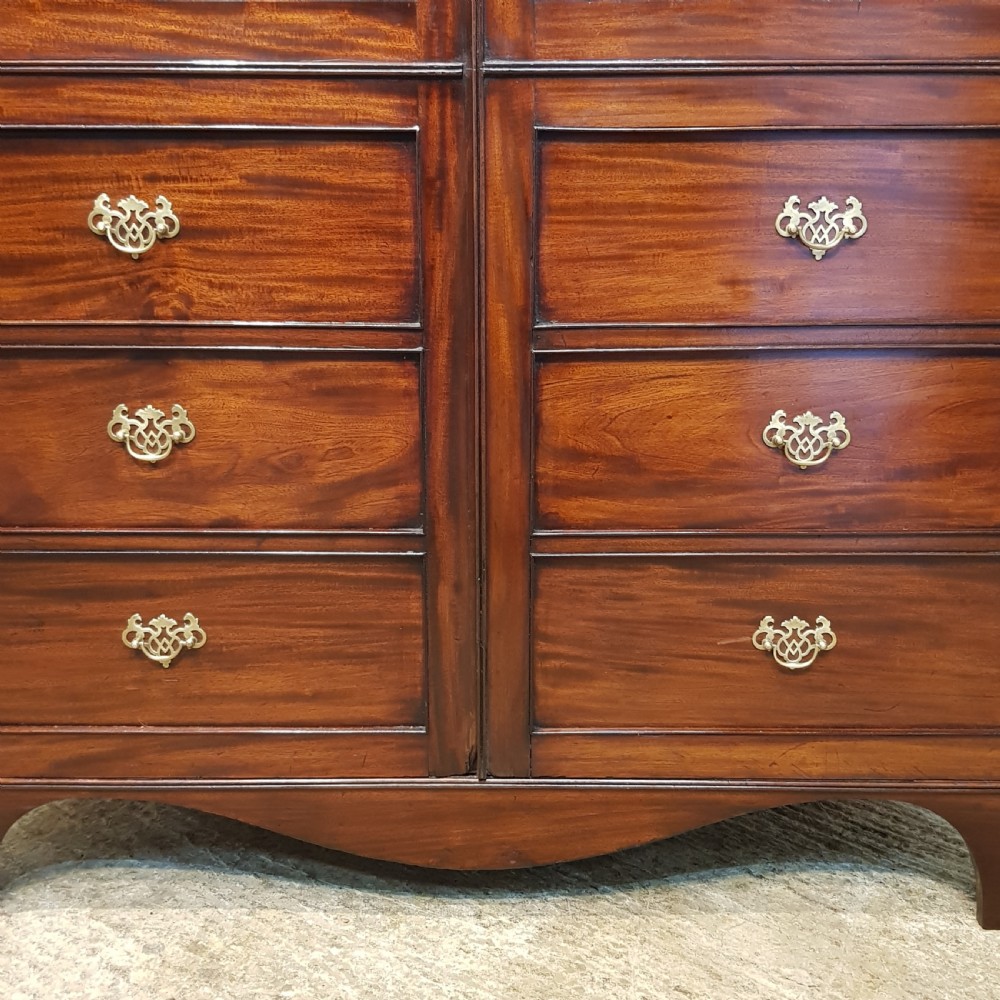 ANTIQUE REGENCY MAHOGANY CAMPAIGN WARDROBE C1820 View II