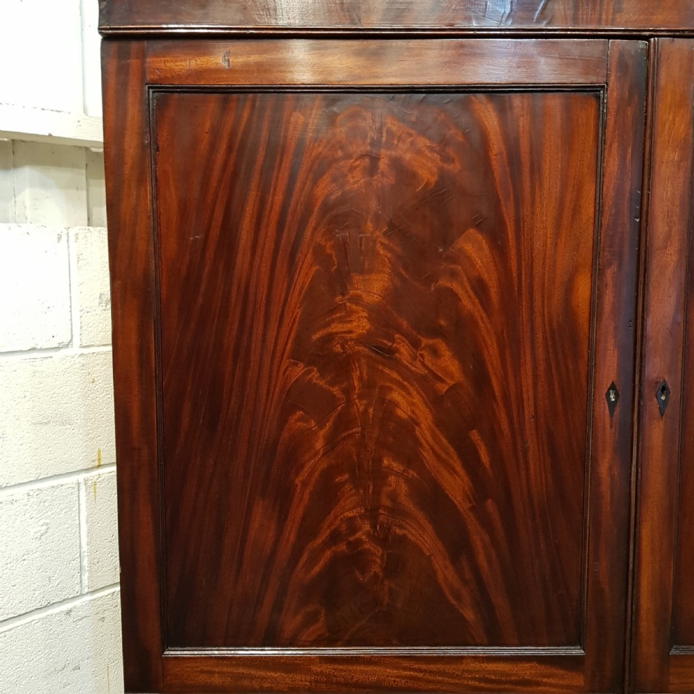 ANTIQUE REGENCY MAHOGANY CAMPAIGN WARDROBE C1820 View VI