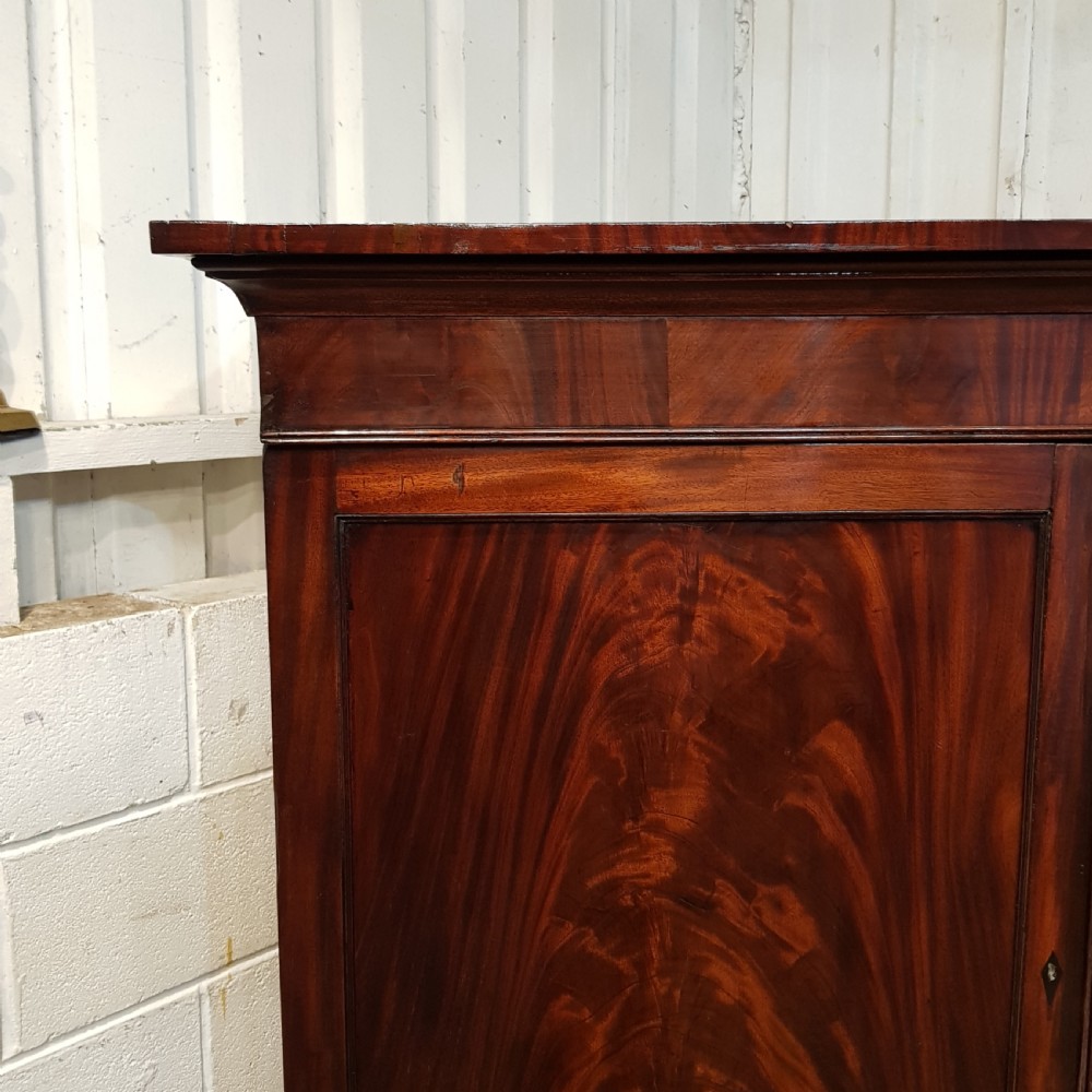 ANTIQUE REGENCY MAHOGANY CAMPAIGN WARDROBE C1820 View IX