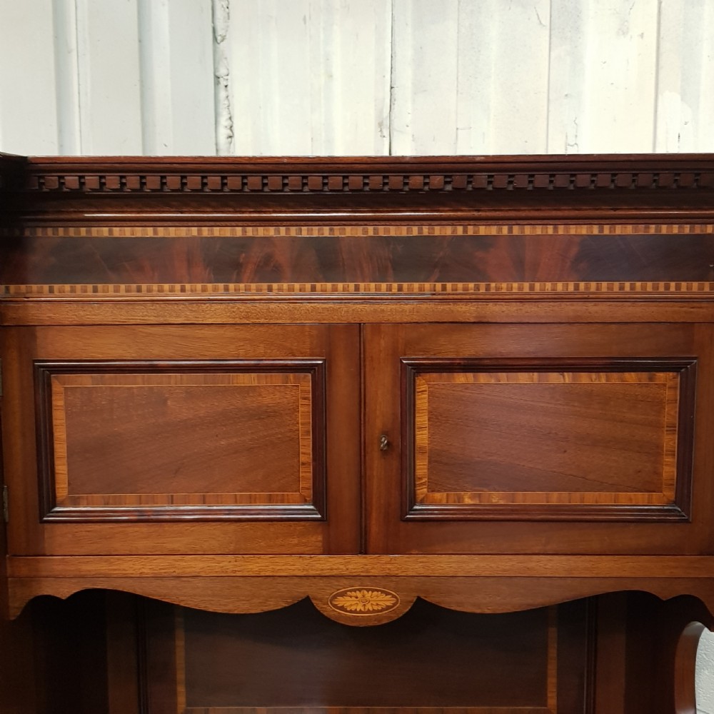 ANTIQUE EDWARDIAN MAHOGANY COMBINATION WARDROBE C1900 View IV