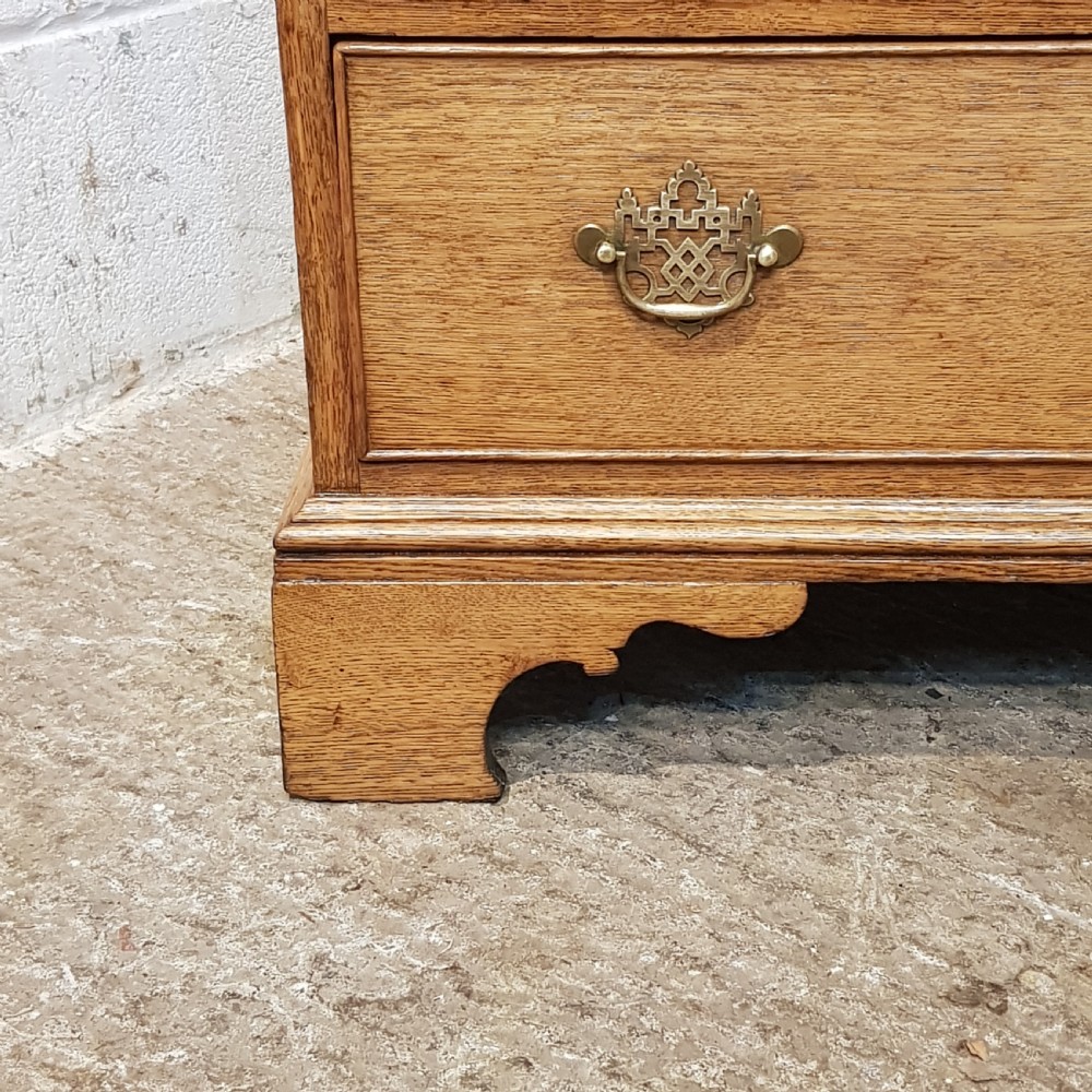 ANTIQUE 18TH CENTURY LIGHT OAK DWARF CHEST OF DRAWERS C1780 View IV