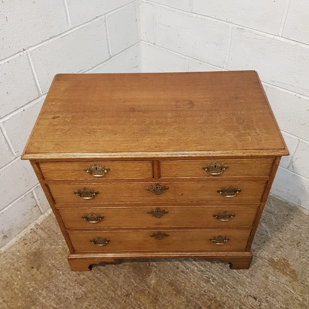 ANTIQUE 18TH CENTURY LIGHT OAK DWARF CHEST OF DRAWERS C1780 View VI
